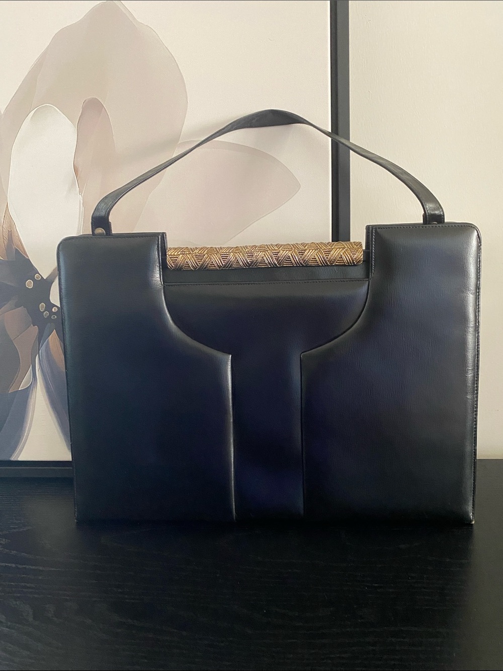 Vintage 70’s Rare Black Leather Original by Caprice Handbag